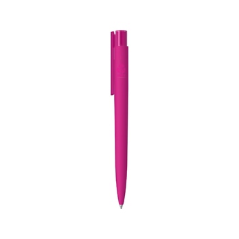 Шариковая ручка "RECYCLED PET PEN PRO K transparent GUM" soft-touch, розовый