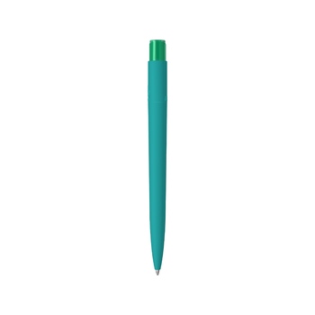 Шариковая ручка "RECYCLED PET PEN PRO K transparent GUM" soft-touch, бирюзовый