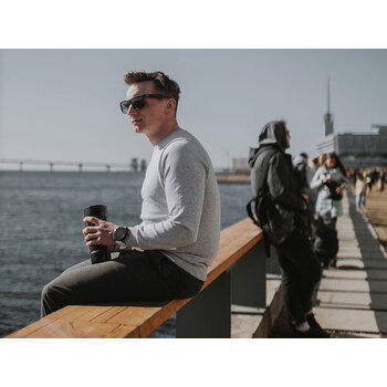 Термос питьевой, вакуумный, бытовой, тм "bobber". Объем 0,47 литра. Артикул Tumbler-470 Black Coffee