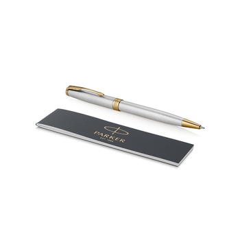 Ручка шариковая «Parker Sonnet Core Stainless Steel GT», серебристый/золотистый