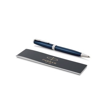 Ручка шариковая «Parker Sonnet Core Subtle Blue CT», синий/серебристый