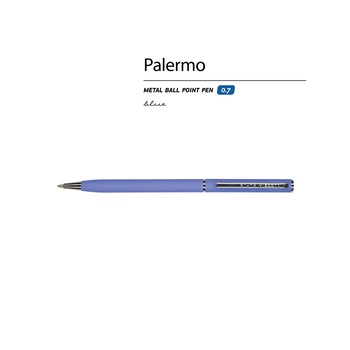 Ручка шариковая автоматическая BrunoVisconti® "PALERMO" цвет корпуса фиолетовый, soft-touch, 0.7 мм