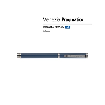 Ручка металлическая шариковая "Venezia Pragmatico" софт-тач, синий