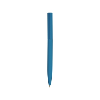Шариковая металлическая ручка "Minimalist" софт-тач, морская волна