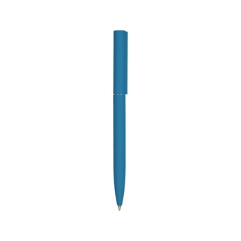 Шариковая металлическая ручка "Minimalist" софт-тач, морская волна