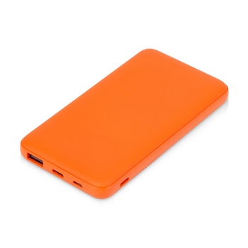 Подарочный набор с бутылкой для воды и повербанком С2, 10000 mAh, оранжевый