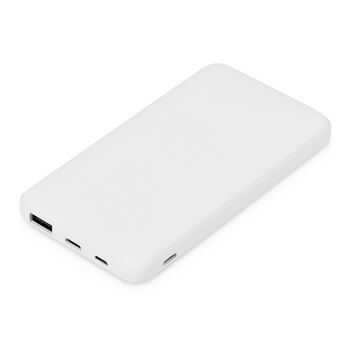 Подарочный набор с термокружкой и повербанком С2, 10000 mAh, белый