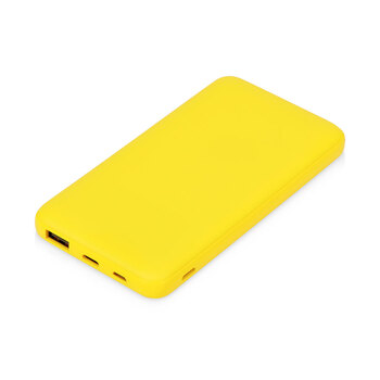 Подарочный набор с термокружкой и повербанком С2, 10000 mAh, желтый