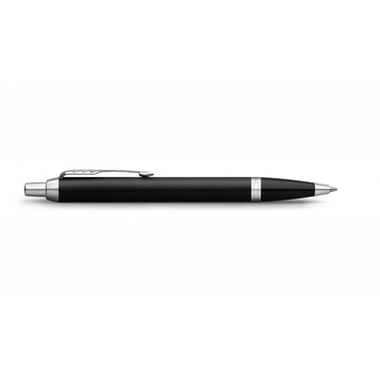 Шариковая ручка Parker IM Mat Black CT лак матовый, стержень: M, цвет чернил: blue, в подарочной упаковке.