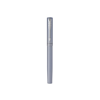 Перьевая ручка Parker Vector XL Silver Blue CT, цвет чернил blue, перо: F/M, в подарочной упаковке.