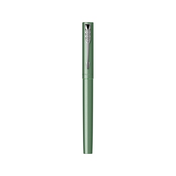 Ручка-роллер Parker Vector XL Green CT, цвет чернил black, стержень: F, в подарочной упаковке.