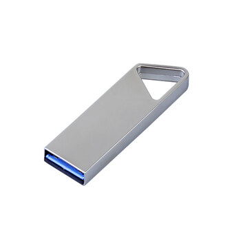 USB 3.0-флешка на 64 Гб с мини чипом, компактный дизайн, отверстие треугольной формы для цепочки