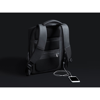 Водостойкий антикражный рюкзак Hipack для ноутбука 15.6", черный