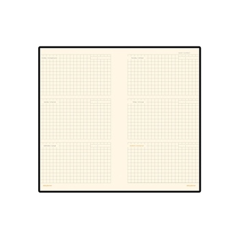 Еженедельник недатированный А6 «Metropol», черный