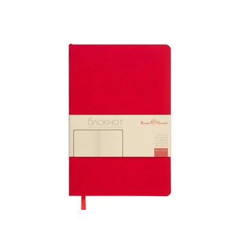 Блокнот А5 "Megapolis Flex Velvet", красный