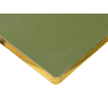 Еженедельник недатированный А6 "Verde" с нашивкой, зеленый