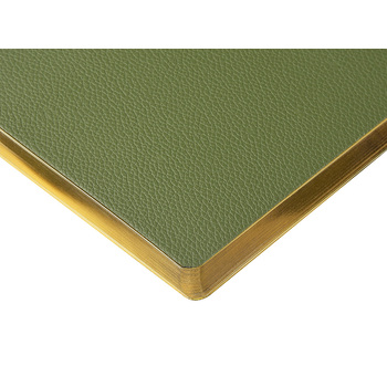Ежедневник недатированный А5 "Verde" с нашивкой, зеленый