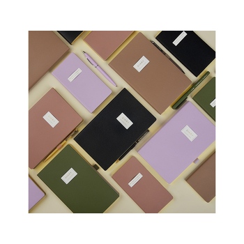 Ежедневник недатированный А5 "Total beige" с нашивкой, бежевый