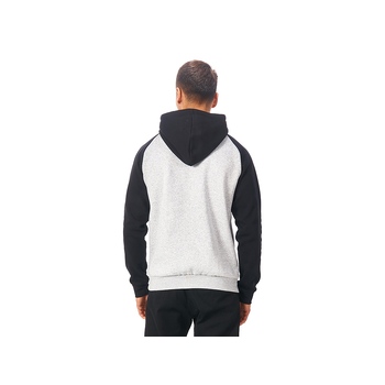 Толстовка с капюшоном «Dublin» мужская, черный/серый меланж