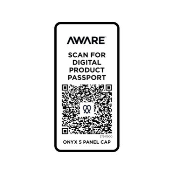 Onyx с 5 панелями Aware™ кепка из переработанных материалов - сплошной черный