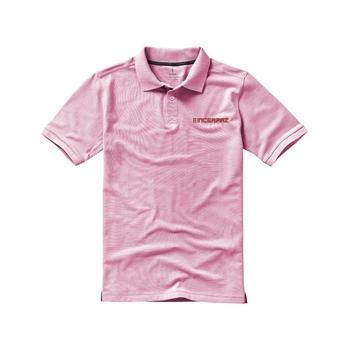 Calgary мужская рубашка-поло с коротким рукавом, light pink