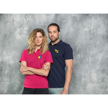 Мужское поло Helios с коротким рукавом, желтый