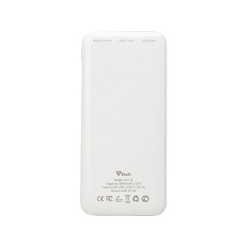 Внешний аккумулятор Evolt "Mini-5", 5000 mAh, белый