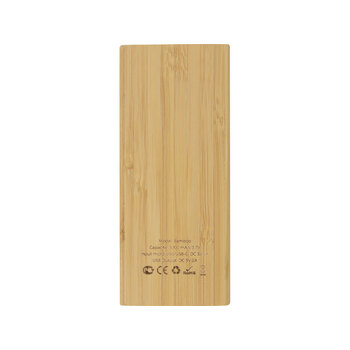 Внешний аккумулятор из бамбука "Bamboo", 5000 mAh