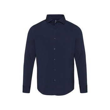 Carnelian мужская рубашка из поплина - Navy Blue