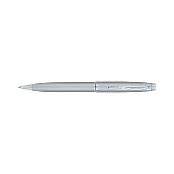 Ручка шариковая Pierre Cardin коллекция «ГАММА КЛАССИКА (GAMME CLASSIC)». Корпус - латунь с матовым покрытием. Отделка и детали дизайна - сталь и хром. Цвет - серебристый матовый. Упаковка Е.