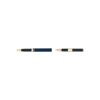 Ручка 2 в 1 шариковая и перьевая Pierre Cardin COMBI PEN, цвет - синий. Упаковка Е