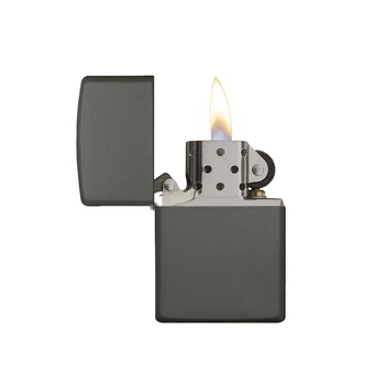 Зажигалка ZIPPO Classic с покрытием Green Matte, латунь/сталь, зелёная, матовая, 38x13x57 мм