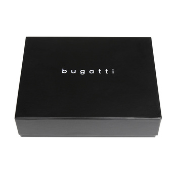 Портмоне BUGATTI ЧЕРНАЯ МАГИЯ | BLACK MAGIC, черное, натуральная кожа козы, 10х2х7 см