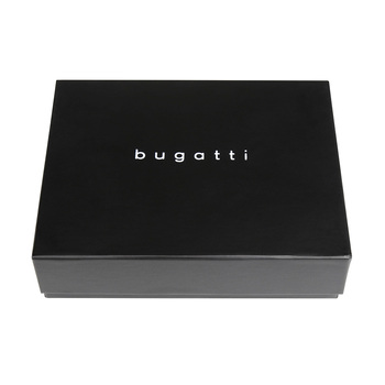 Портмоне BUGATTI ЧЕРНАЯ МАГИЯ | BLACK MAGIC, с защитой данных RFID, черное, натуральная кожа козы, 9х1х10 см