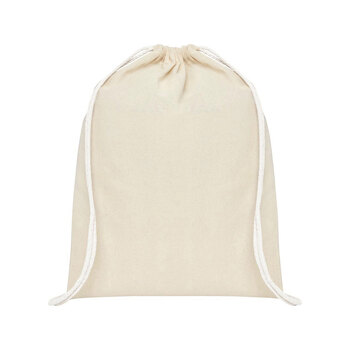 Рюкзак со шнурком Tenes из хлопка плотностью 140 г/м2, natural