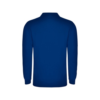 Рубашка поло "Carpe" мужская с длинным рукавом, королевский синий