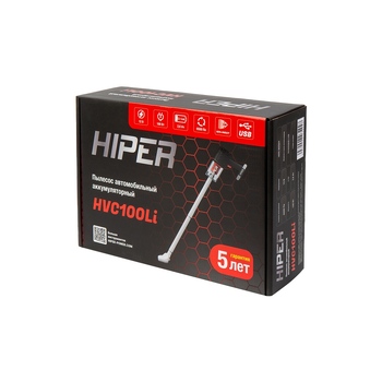 Пылесос автомобильный HIPER HVC100Li аккумуляторный
