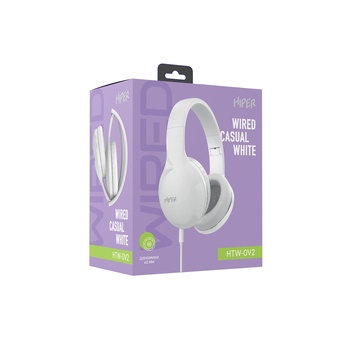 HIPER Наушники накладные WIRED CASUAL WHITE HTW-OV2 (Р)