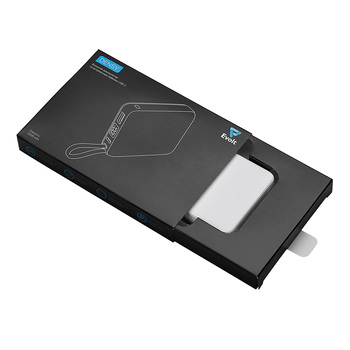 Внешний аккумулятор со встроенным кабелем USB-C «Дэнси», 5000 мАч, белый