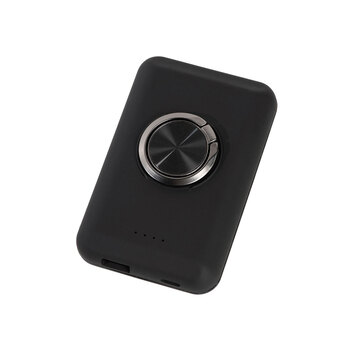 Магнитный беспроводной внешний аккумулятор "MagnetIQ", 5000 mah, 10 W, черный (Р)