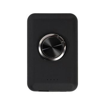Магнитный беспроводной внешний аккумулятор "MagnetIQ", 5000 mah, 10 W, черный (Р)