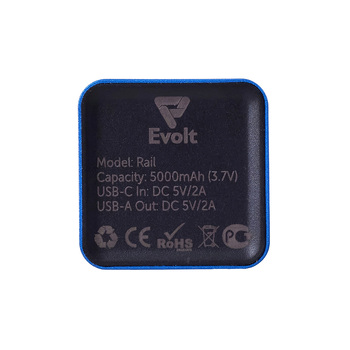 Внешний аккумулятор «Rail», 5000 mAh, синий