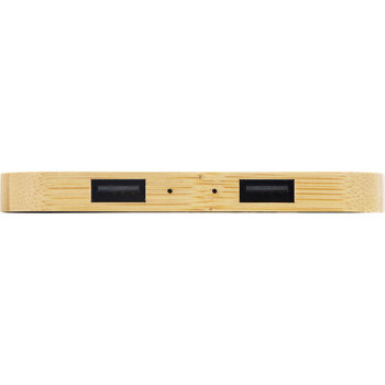 USB-хаб с беспроводной зарядкой из бамбука Plato