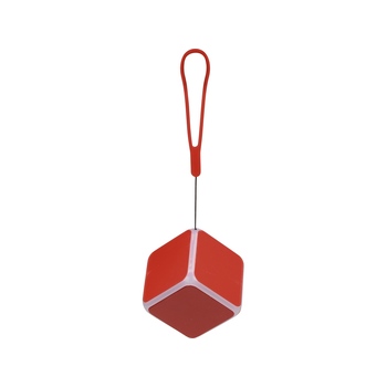 Портативная колонка «Cube» с подсветкой, красный