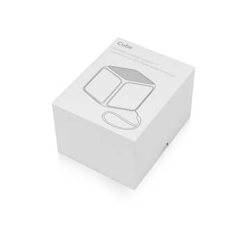 Портативная колонка «Cube» с подсветкой, черный