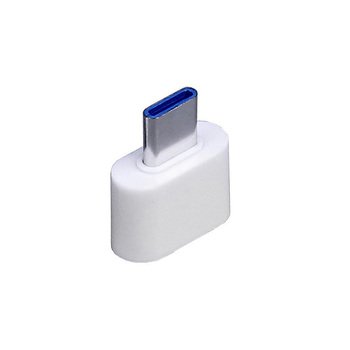 Универсальный адаптер USB Type-C папа Type-A мама, белый
