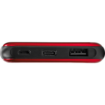 Внешний аккумулятор «Forge» v.2, металл, 10000mah, красный