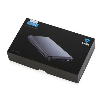 Внешний аккумулятор «Forge» v.2, металл, 10000mah, серебристый