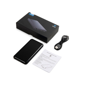 Внешний аккумулятор «Forge» v.2, металл, 10000mah, черный