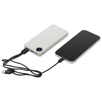 Внешний аккумулятор с дисплеем «Mild», 10 000 mAh, белый